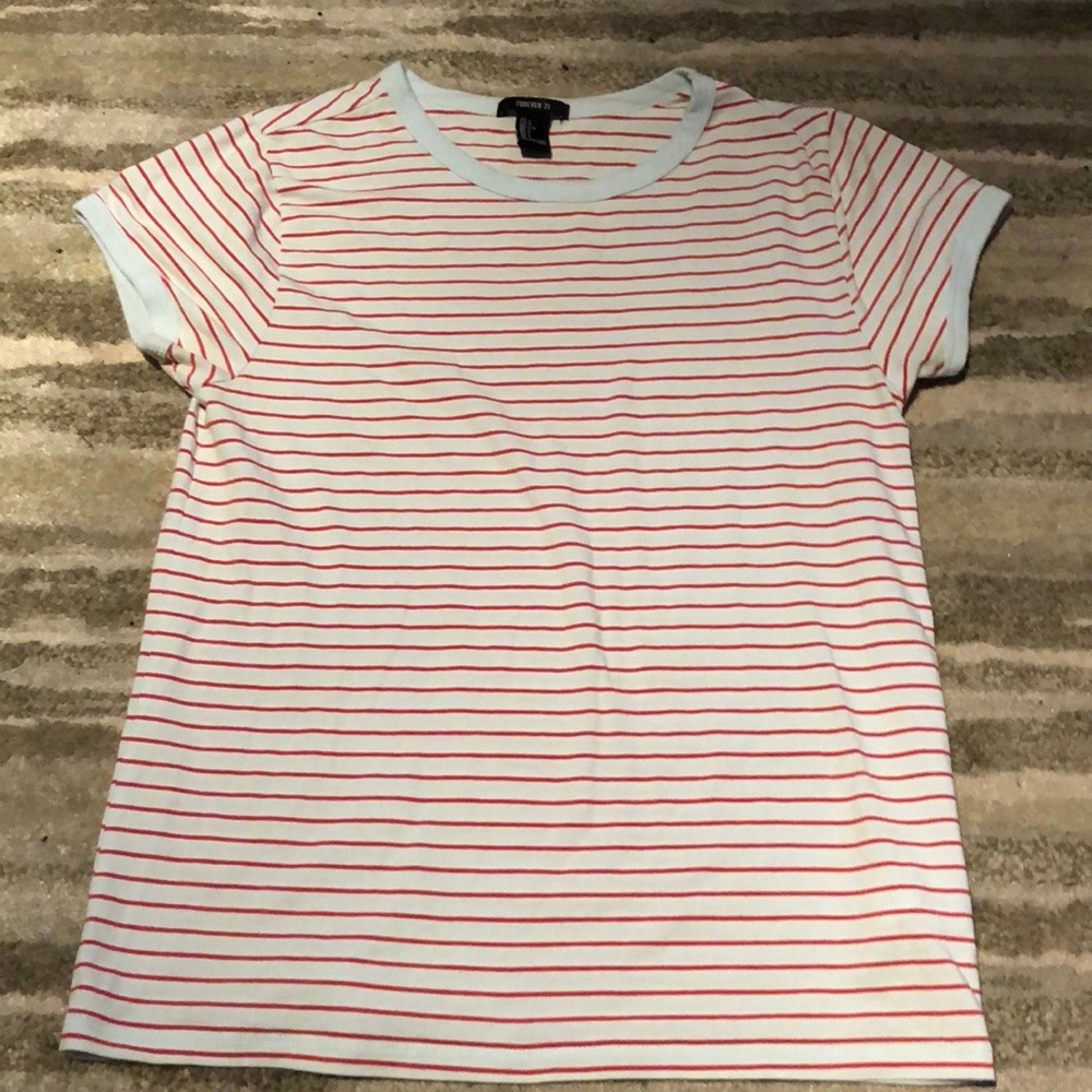 Forever 21 red stripped shirt
